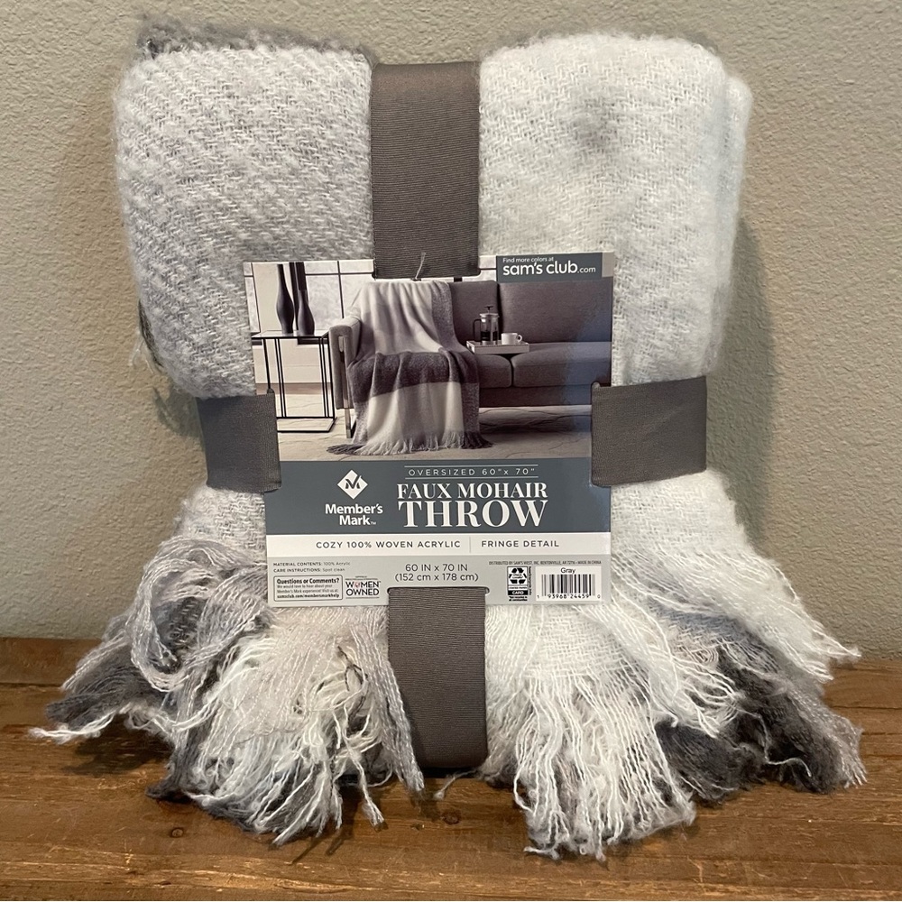 Member’s Mark Faux Mohair Throw 60”x70”